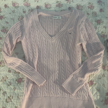 Pull en maille Hollister rose