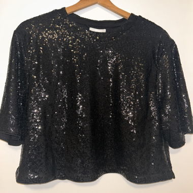T-Shirt mit Pailletten
