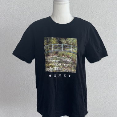 T-shirt nero stampato