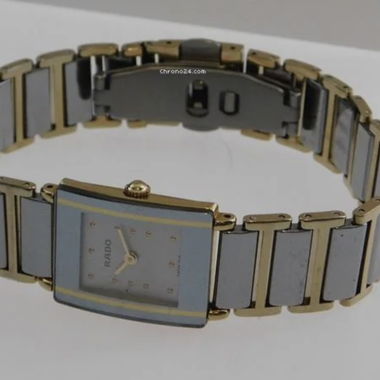 Orologio analogico rettangolare RADO bicolore