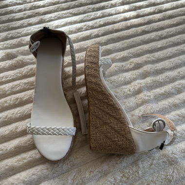 White Wedge Sandals