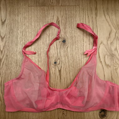Soutien-gorge rose en maille
