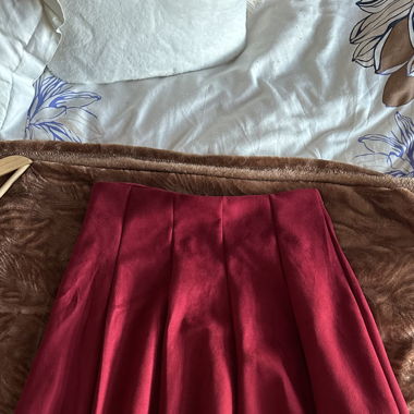 Jupe évasée rouge