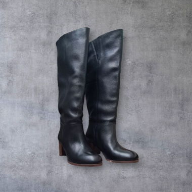 Bottes Kiomi noires en cuir - Taille 39