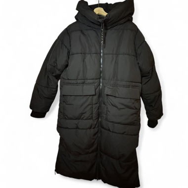 Black Hooded Padded Coat