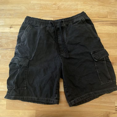 Black jean short 