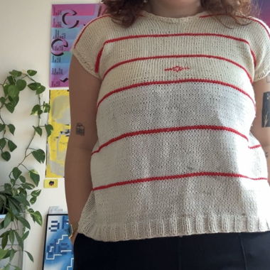 strick shirt gestreift