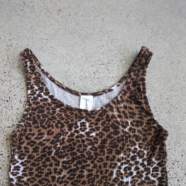 Süsses Crop Top XS in schwarz/braun/weiss