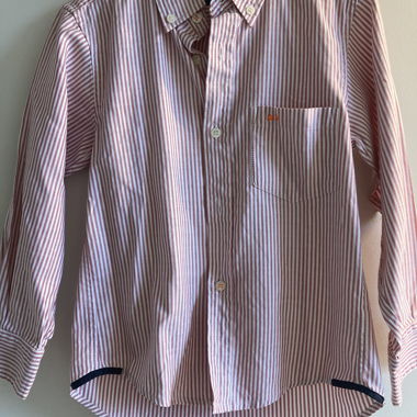 Camicia a maniche lunghe a righe per bambini
