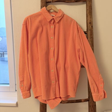 Chemise en velours côtelé American Vintage orange M/L