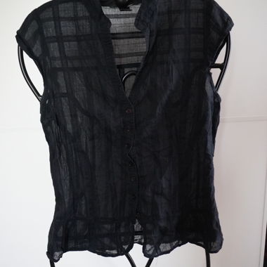 Black y2k Style Blouse