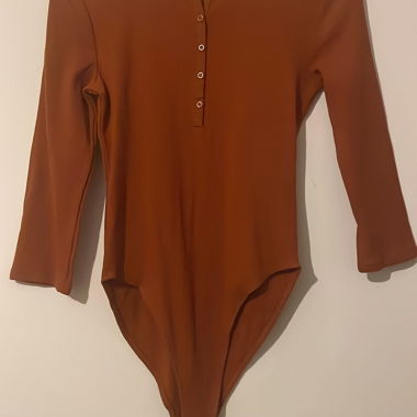 Body Zara braun langärmelig