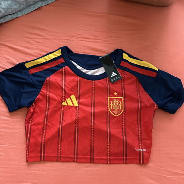 Maglia da calcio Spagna crop top
