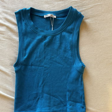 Débardeur bleu Zara taille S