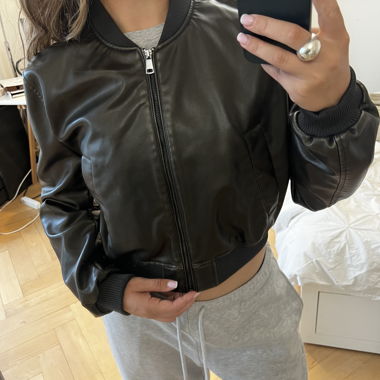 Veste bomber effet cuir Pull&Bear