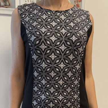 Robe noir/blanc/gris taille 36