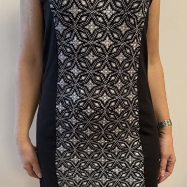Robe noir/blanc/gris taille 36