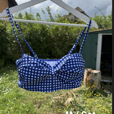 Ensemble de bikini à carreaux, taille M