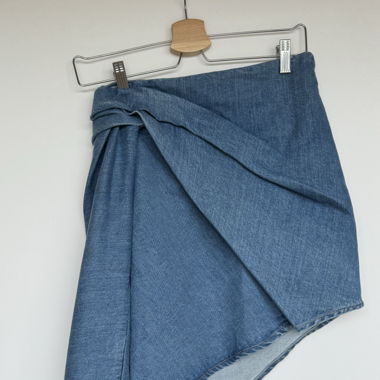 &other stories - asymmetrischer Rock Jeans- 36