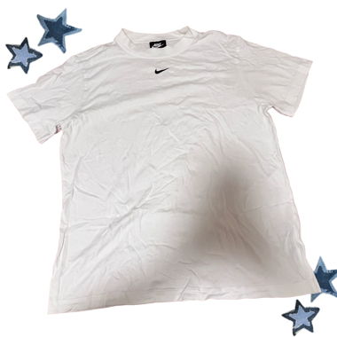 white nike shirt