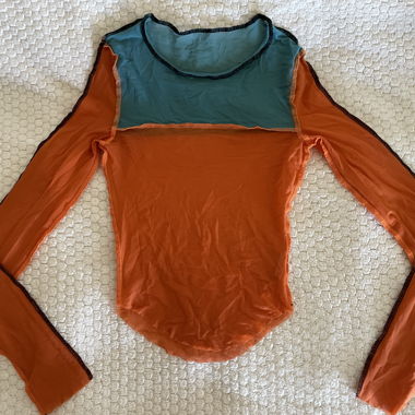 Sheer Mesh Longsleeve - transparent & figurbetont 