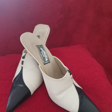 Escarpins Mimoza blanc noire t 38