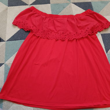 Red Off-Shoulder Dress