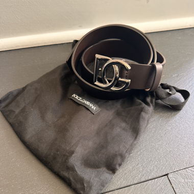 Ceinture en cuir Dolce & Gabbana marron 85 cm