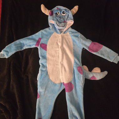 Kuscheliger Monster-Einteiler Kapuze, Grösse 100 