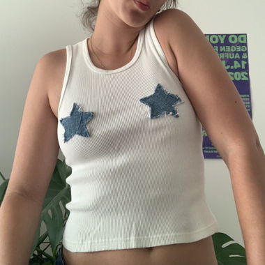 brandy top with stars