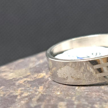 Modeschmuck Ring silbrig 56
