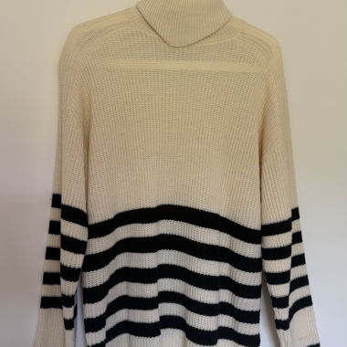 Maglione in maglia a righe