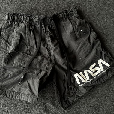 Pantaloncini sportivi neri NASA
