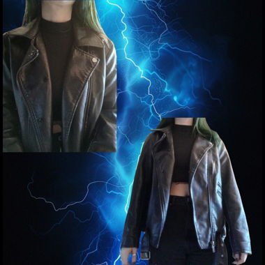 Veste faux cuir