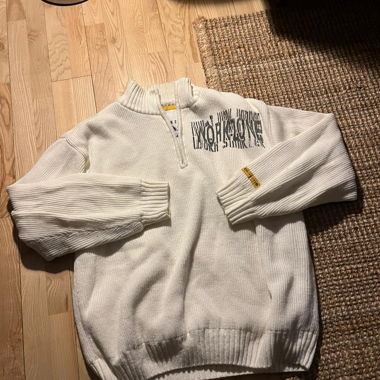 Pull en maille blanc