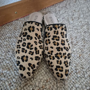 Zoccoli leopardati Heine Gr. 35