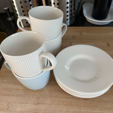 Kaffeetassen + Unterteller