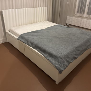 Letto MALM bianco con materasso
