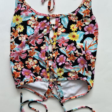 Top bikini floreale Taglia L