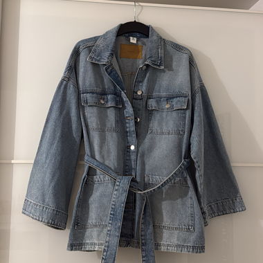 Light Denim Jacket with Belt