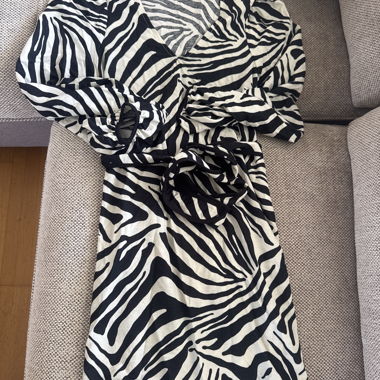 Zebra Wrap Dress