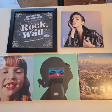 Set Vinylcover mit Rahmen
