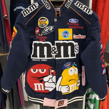 Giacca rara NASCAR M&M's taglia M
