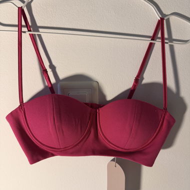 Haut bustier fuchsia XS