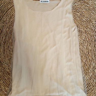 Top in seta a doppio strato Jil Sander