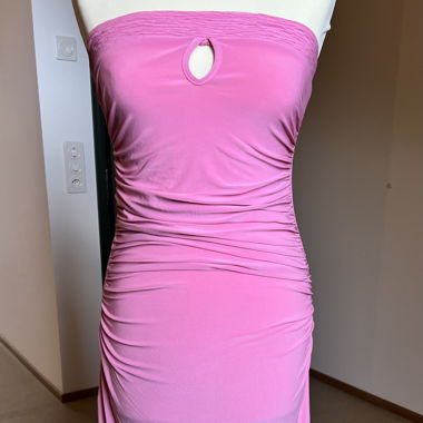 Abito Bandeau rosa