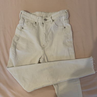 Weisse High Waist Jeans, Gr. 34, TOP ZUSTAND!