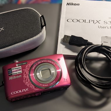 Fotocamera digitale Nikon Coolpix S3500 Rosa