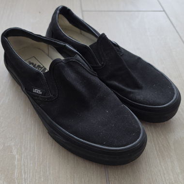 Schwarze Vans Slip-on Schuhe