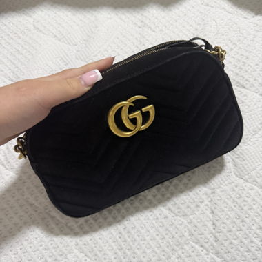 Gucci GG Marmont Velvet Shoulder Bag 